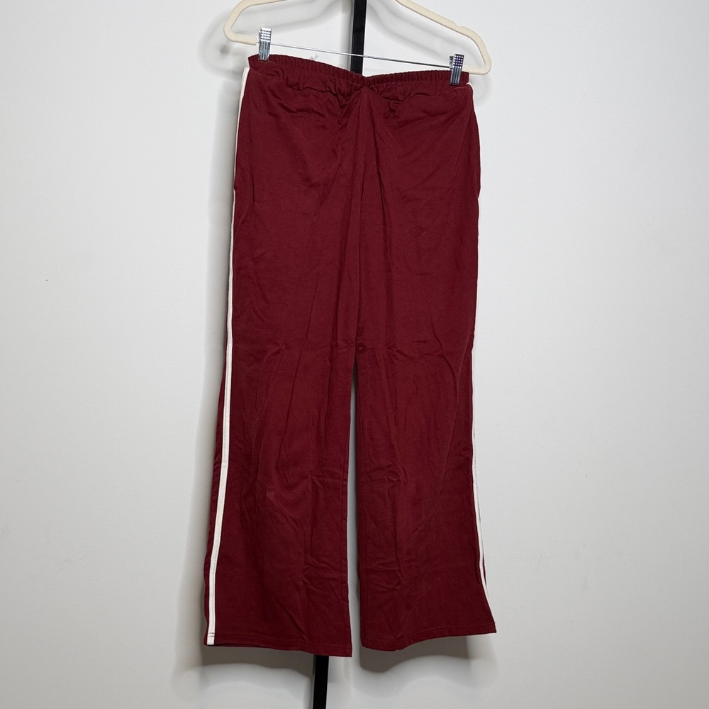 Edikted Red Wide-Leg Sweatpants